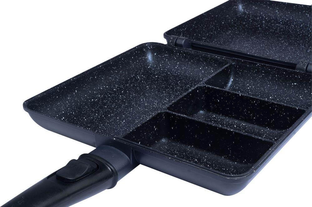 Sartén Ridge Monkey Combi - Steamer Connect Granite XXL - Tienda Carpfishing