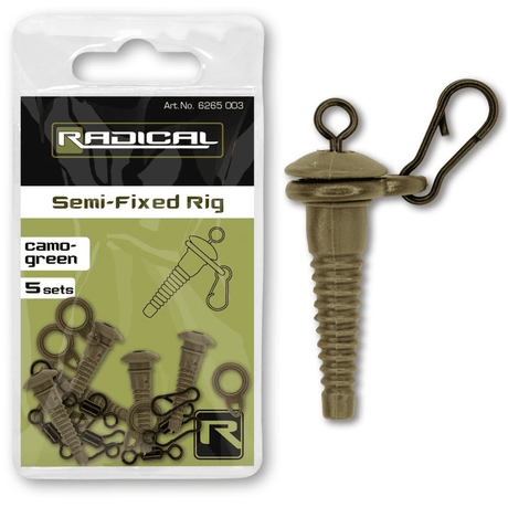 Semi - Fixed Rig Radical Camo Verde - Tienda Carpfishing