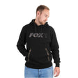 Sudadera Fox negra/camo con capucha 3XL - Tienda Carpfishing
