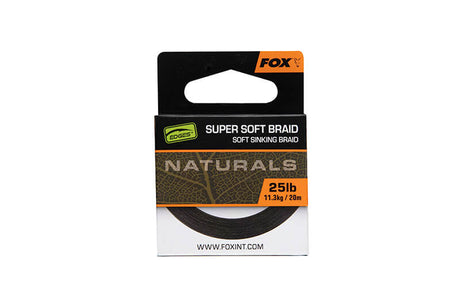 Trenzado Fox Super Soft Naturals 20 m - Tienda Carpfishing